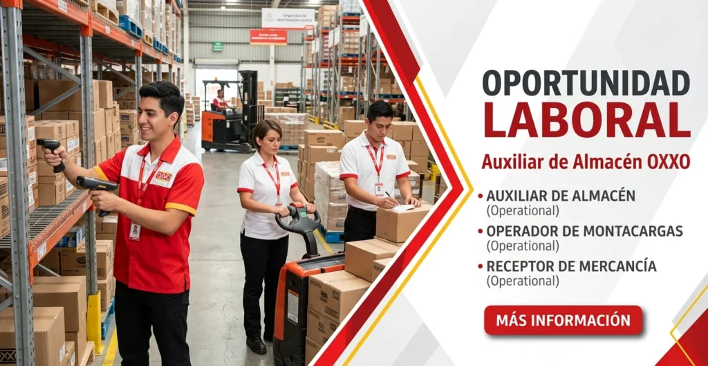 Auxiliar de Almacen OXXO